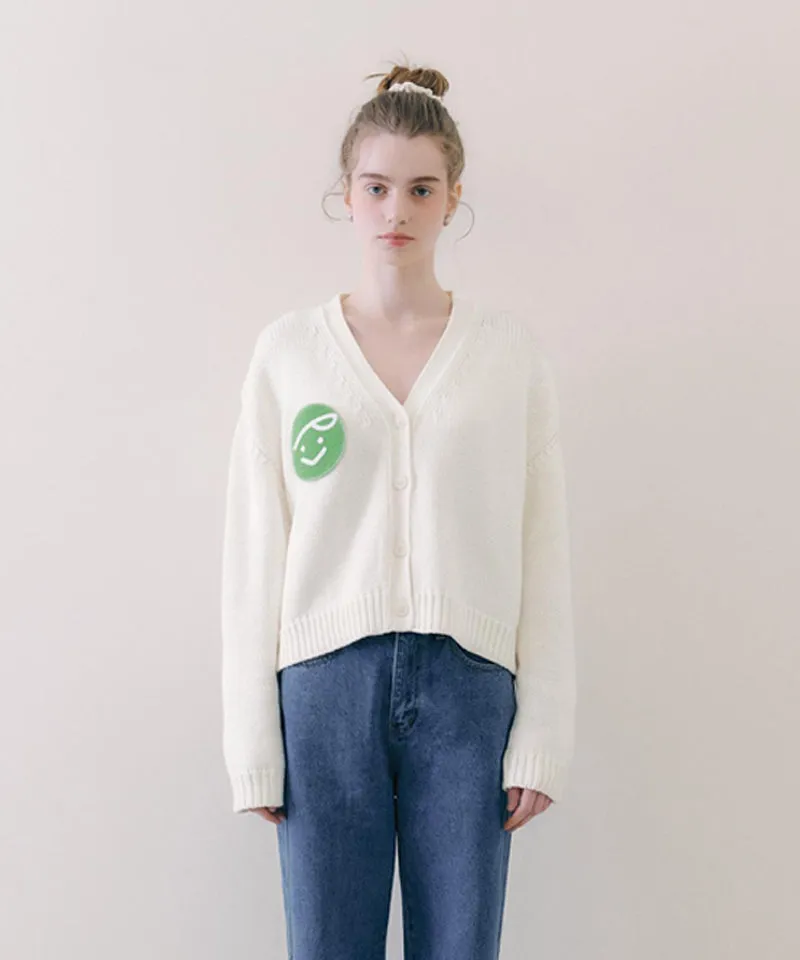 PIV'VEE Cotton Cardigan - Cloud White