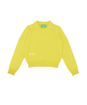 PIV'VEE Detachable Collar Knit - Lemon Yellow
