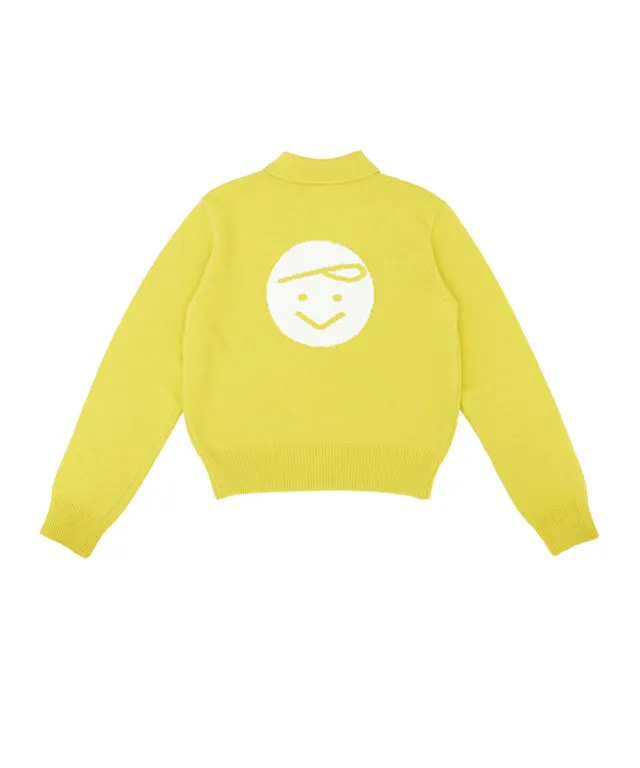 PIV'VEE Detachable Collar Knit - Lemon Yellow