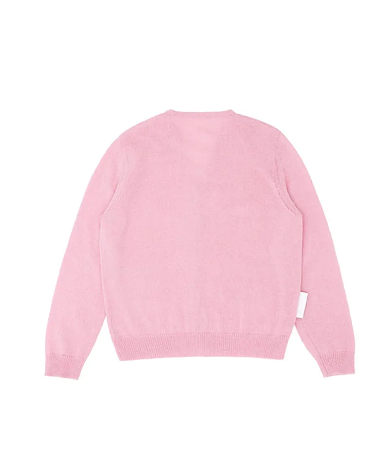 PIV'VEE Mohair Cardigan - Bubble Pink
