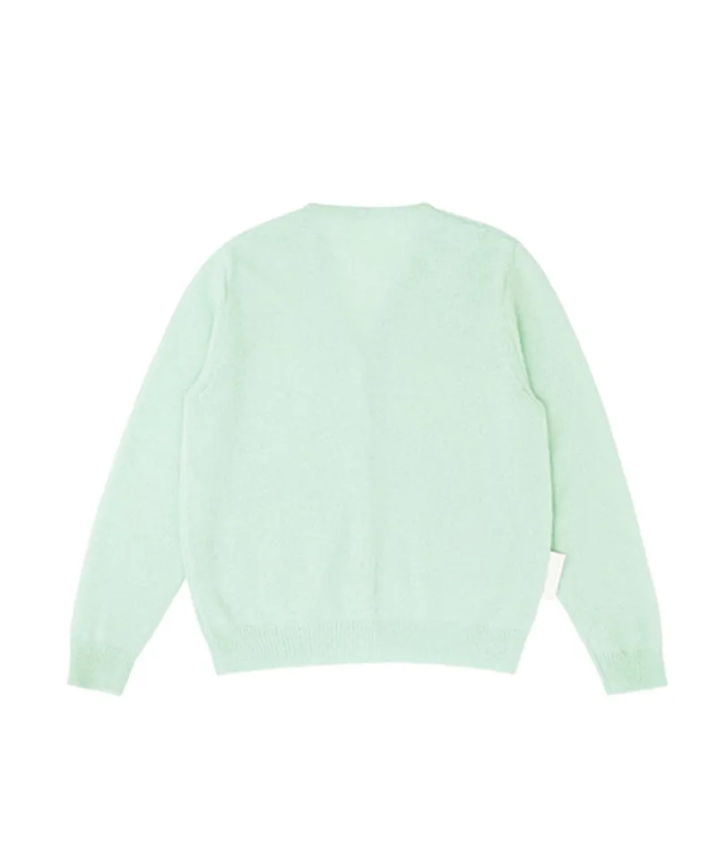 PIV'VEE Mohair Cardigan - Pistachio Mint