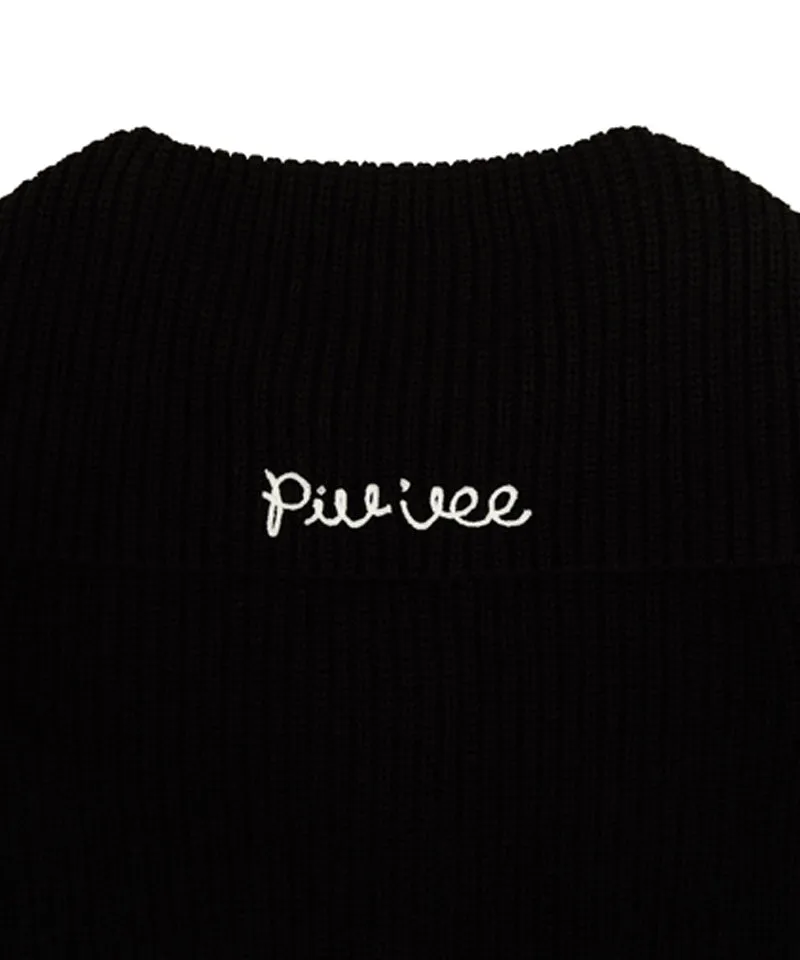 PIV'VEE Sailor Zip Cardigan - Black