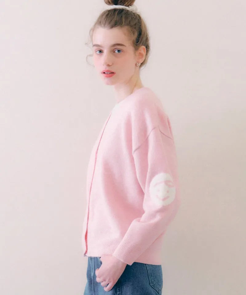 PIV'VEE Twins Cardigan - Bubble Pink