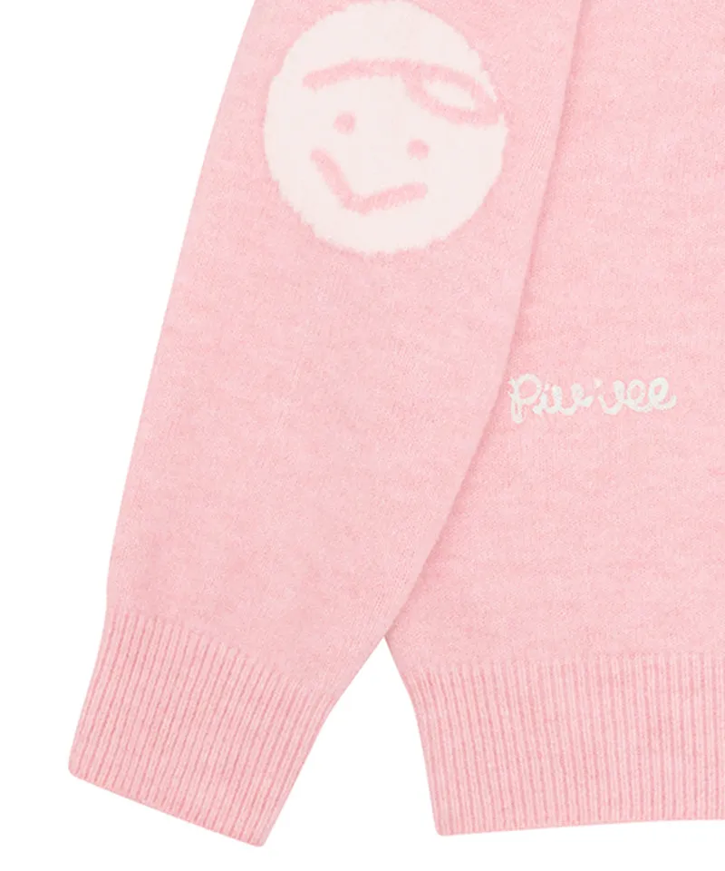 PIV'VEE Twins Cardigan - Bubble Pink
