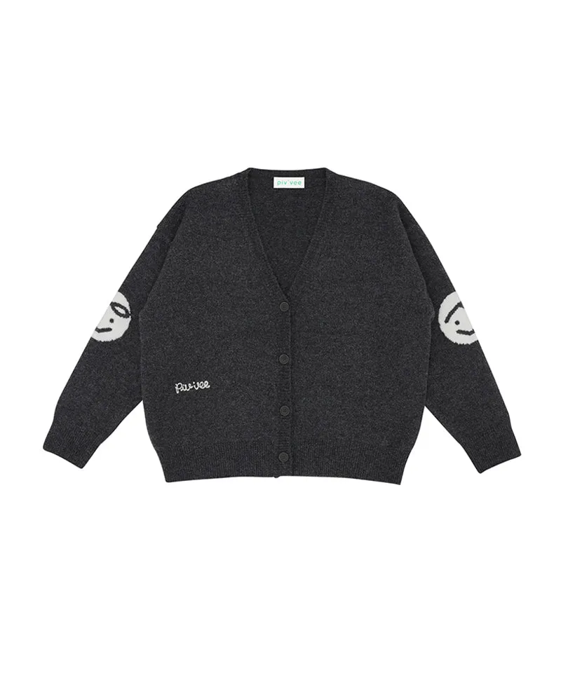 PIV'VEE Twins Cardigan - Heather Gray