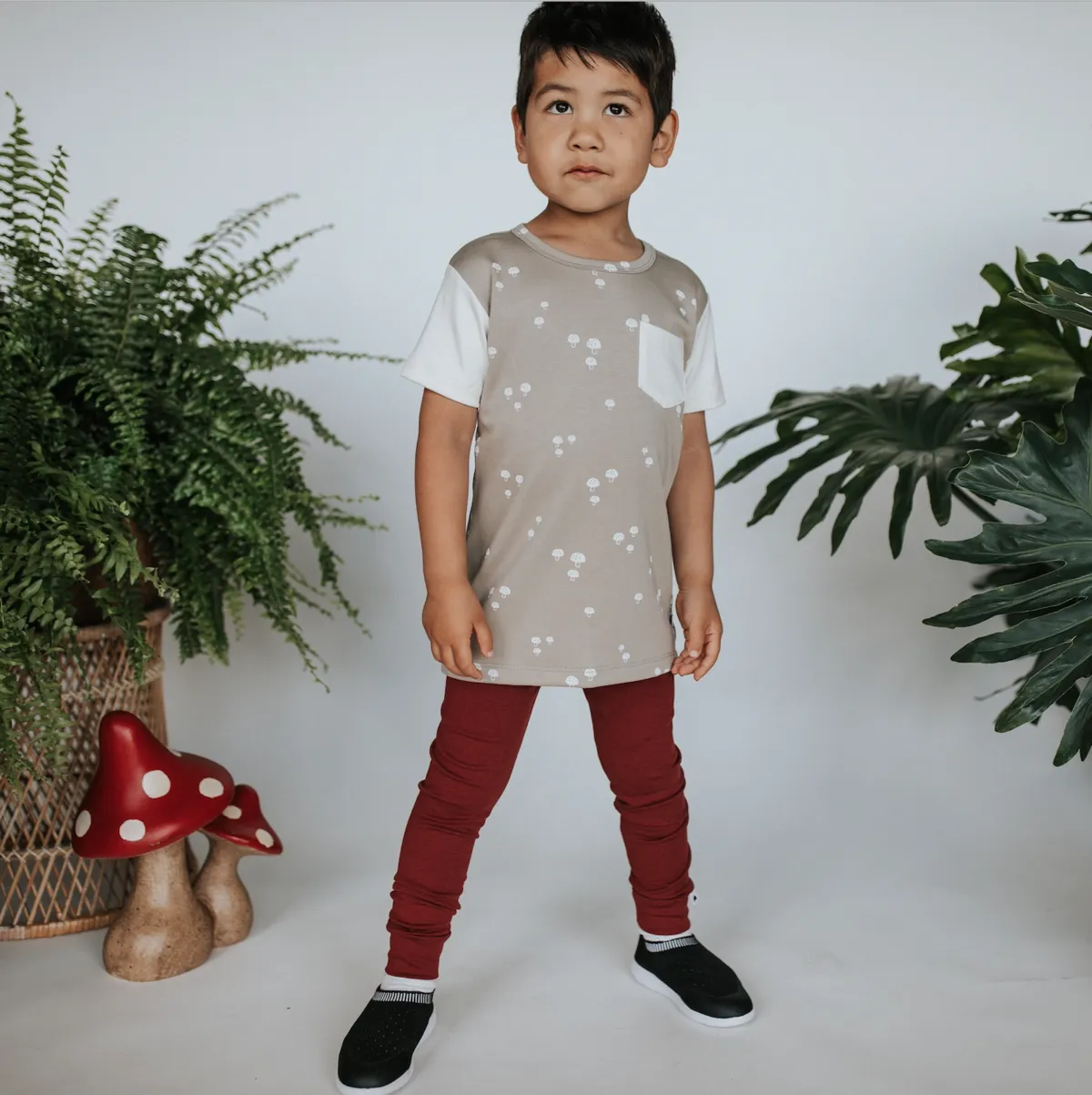 POCKET SLIM-FIT T-SHIRT Toadstool 6-12M