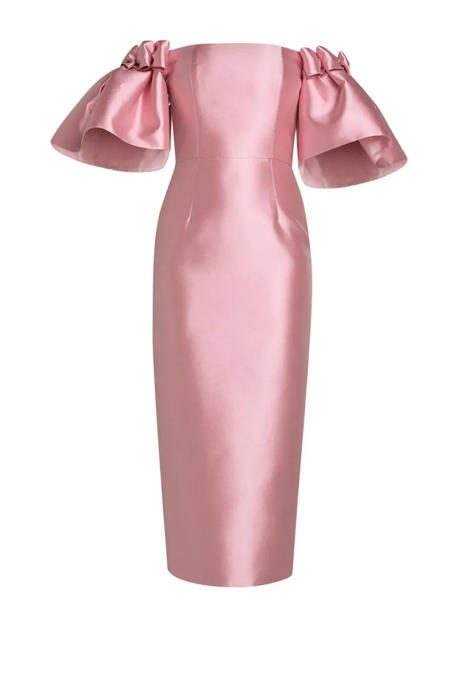 Poppy Silk and Wool Midi Dress