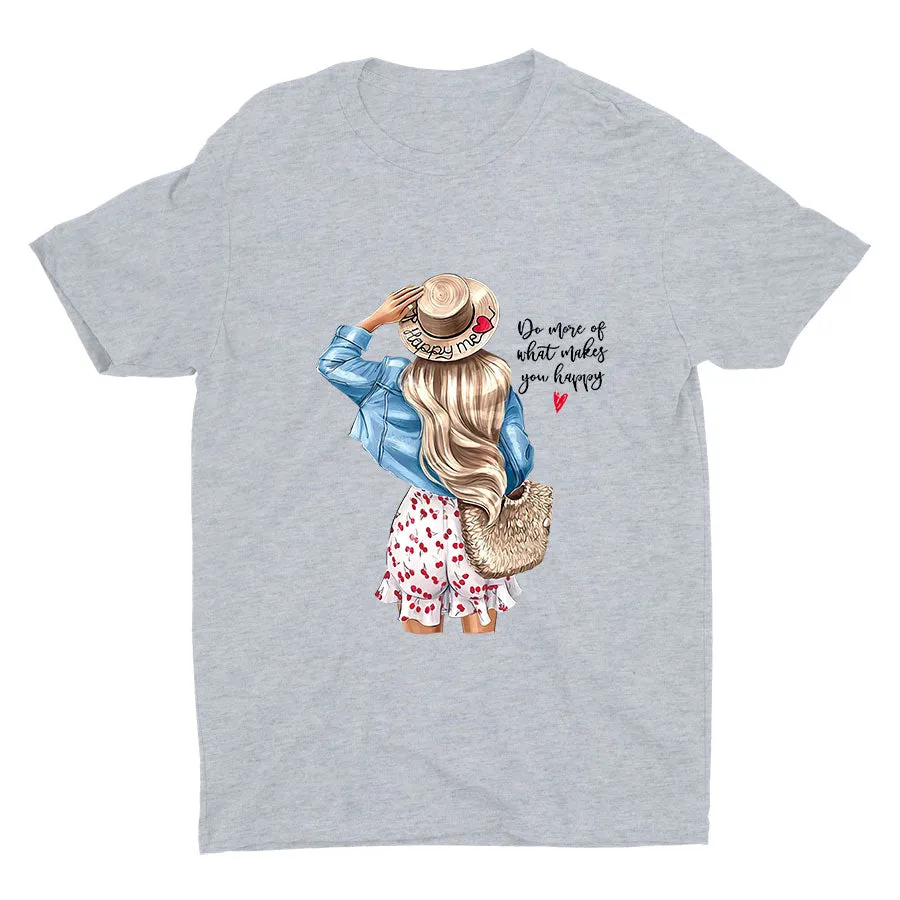 "Do More Of What Makes You Happy" Cotton Tee