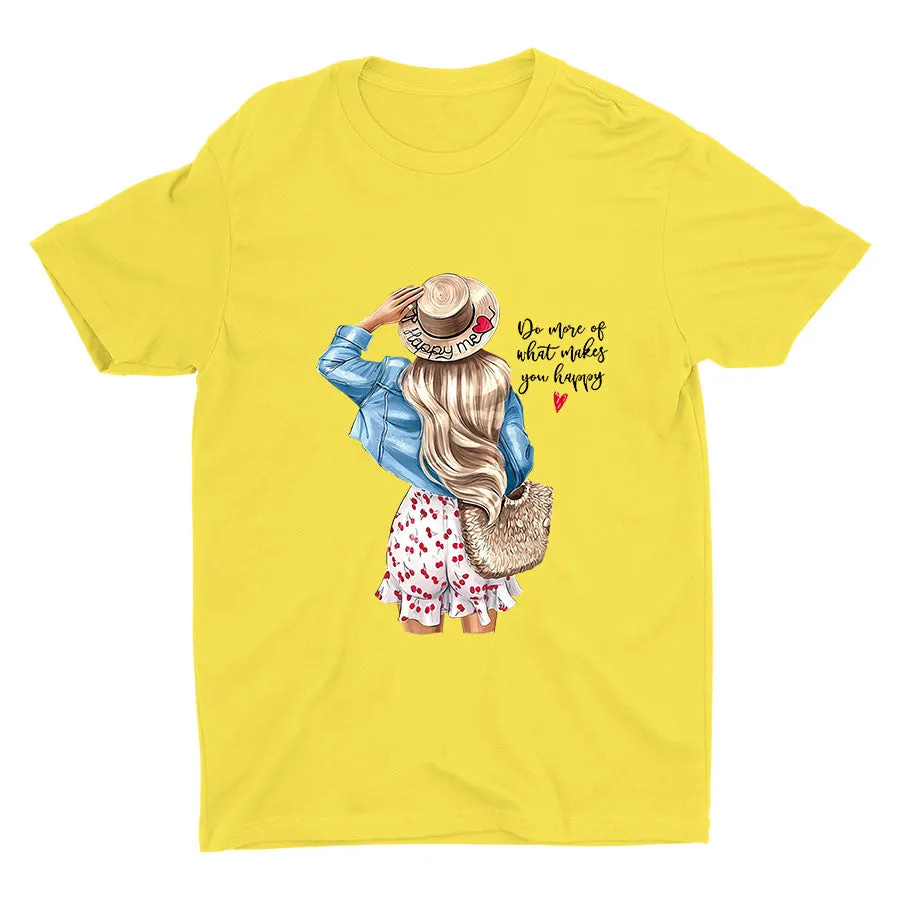 "Do More Of What Makes You Happy" Cotton Tee