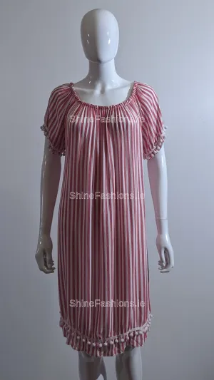 Red Striped Dress