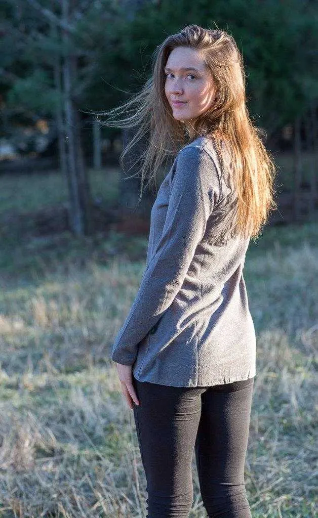 Relaxed Fit Shirt - Women's Long Sleeve Hemp Eco-Friendly Top|Asatre