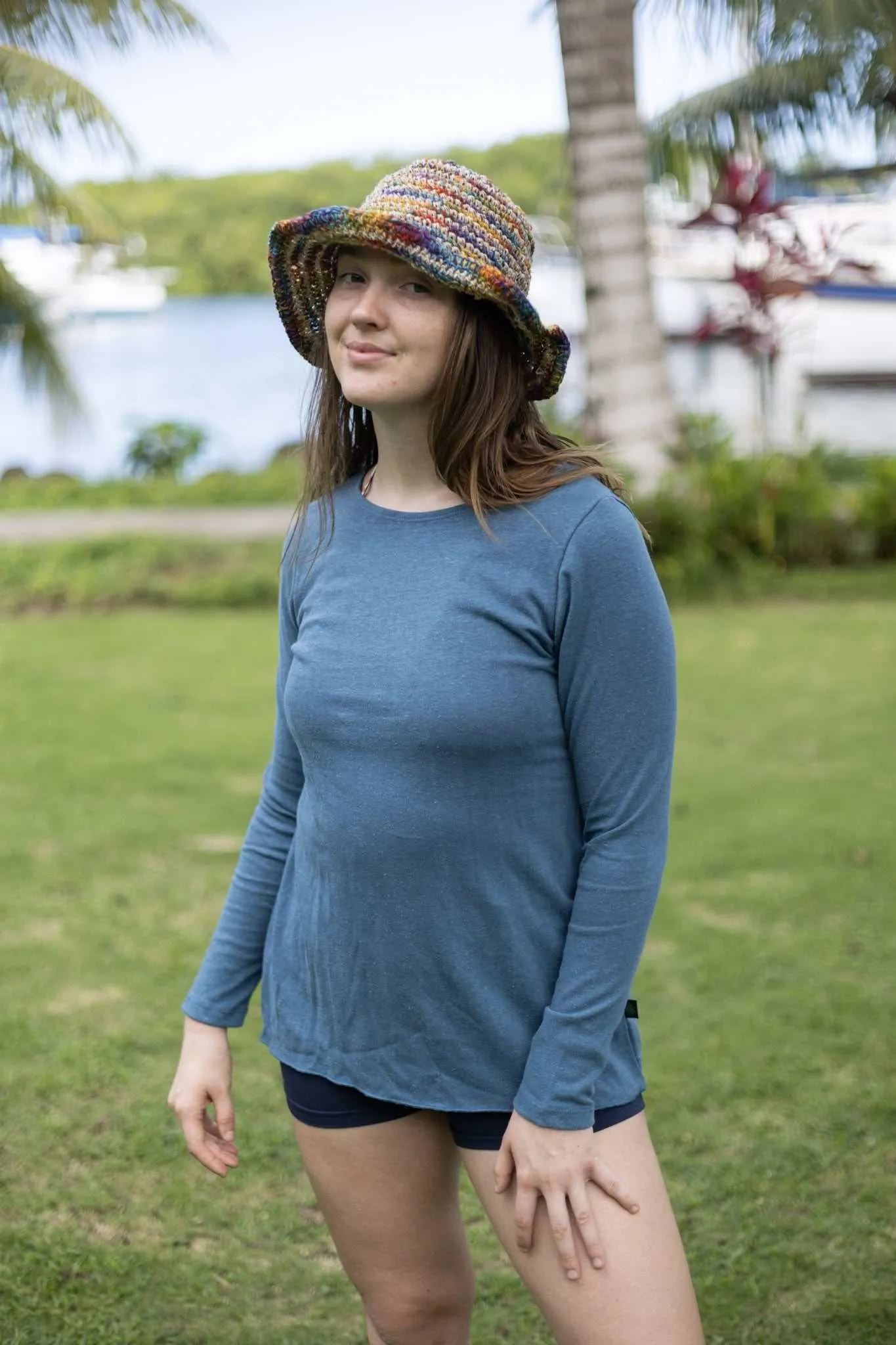 Relaxed Fit Shirt - Women's Long Sleeve Hemp Eco-Friendly Top|Asatre