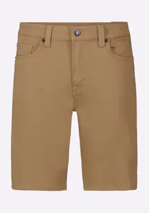 Relaxed Straight Dean Men's Freedom Flex Shorts, Dark Beige - BM26067