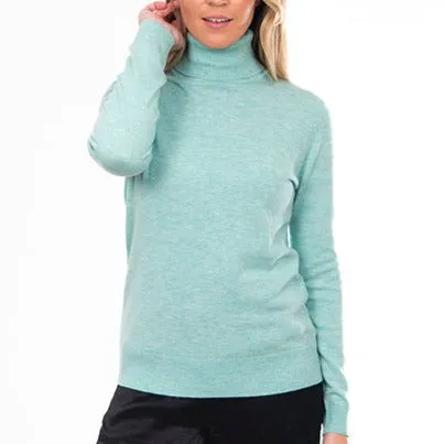 Roll Neck Top - Sea Foam