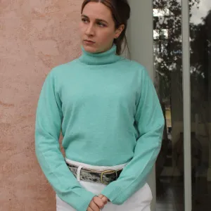 Roll Neck Top - Sea Foam