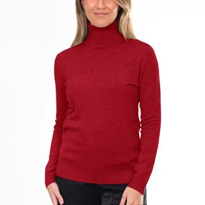 Roll Neck Top - Wine