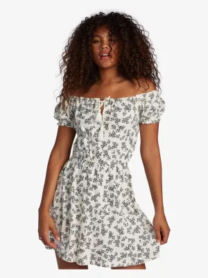Roxy Womens After The Beach Off-The-Shoulder Dress