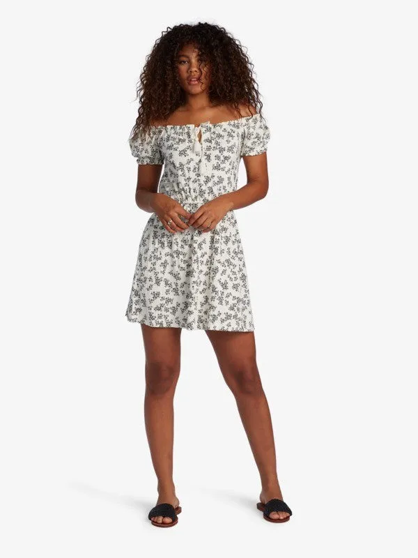 Roxy Womens After The Beach Off-The-Shoulder Dress