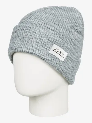 Roxy Womens Harper Cuff Beanie - Heather Grey