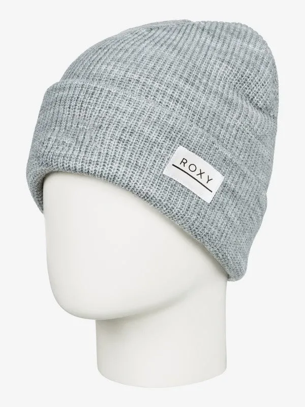 Roxy Womens Harper Cuff Beanie - Heather Grey