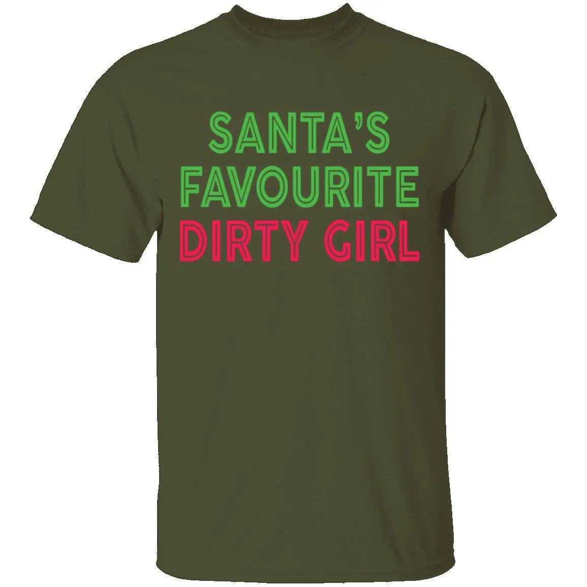 Santa's Favourite Dirty Girl T-Shirt