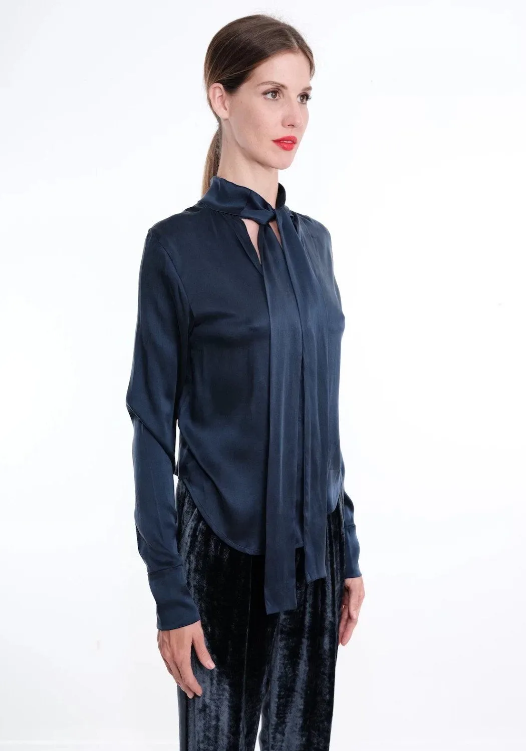 SASHA Reversible Wrap Neck Blouse