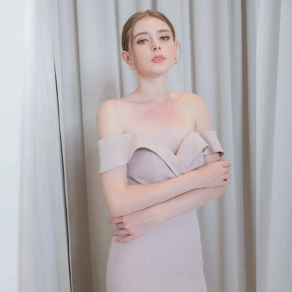 Sexy Long Mermaid Prom Dress Off the Shoulder Knitting Women Party Gown OKW72