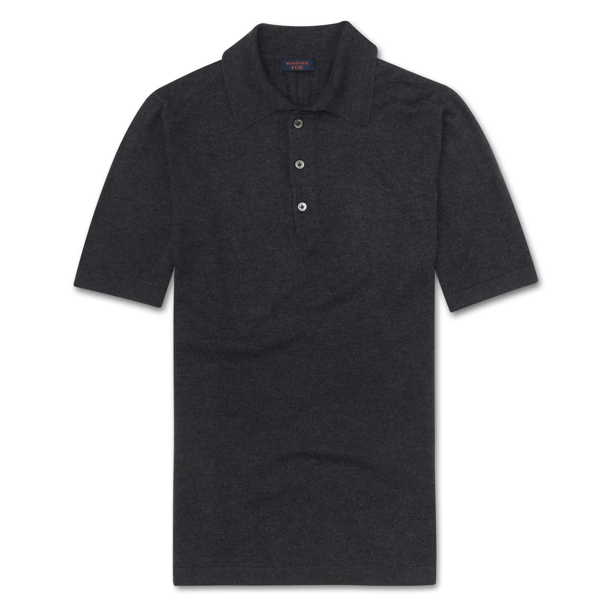 Short Sleeve Polo - Charcoal Grey