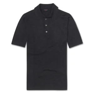 Short Sleeve Polo - Charcoal Grey