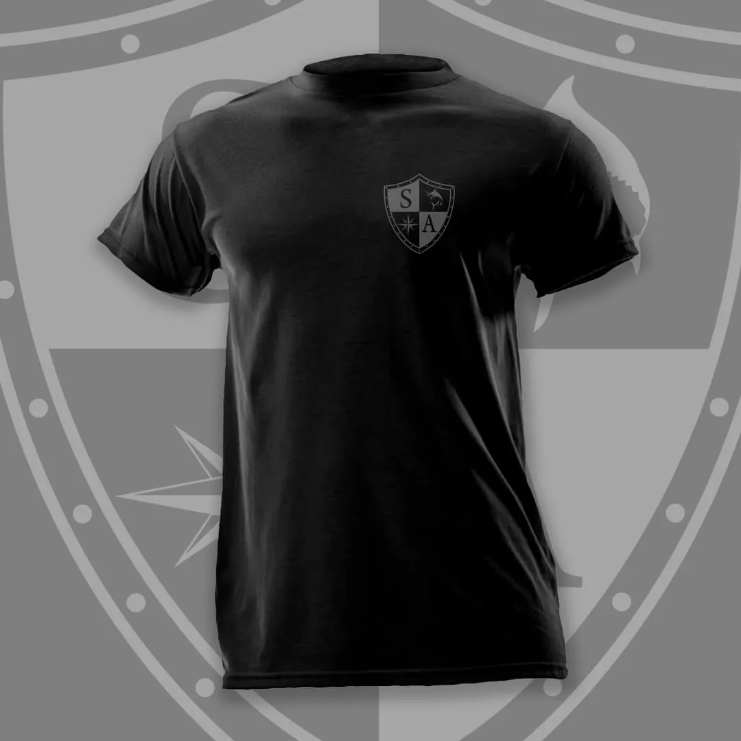 Short Sleeve Tee | Blackout | Small Shield