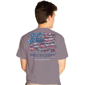 Simply Southern Guys USA Flag Lure T-shirt