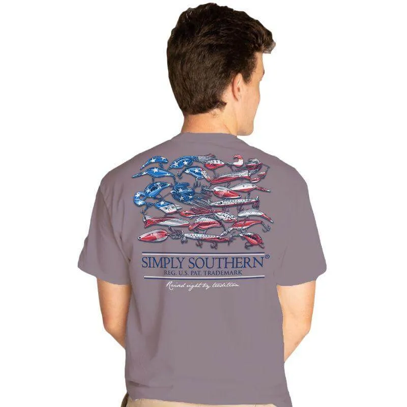 Simply Southern Guys USA Flag Lure T-shirt