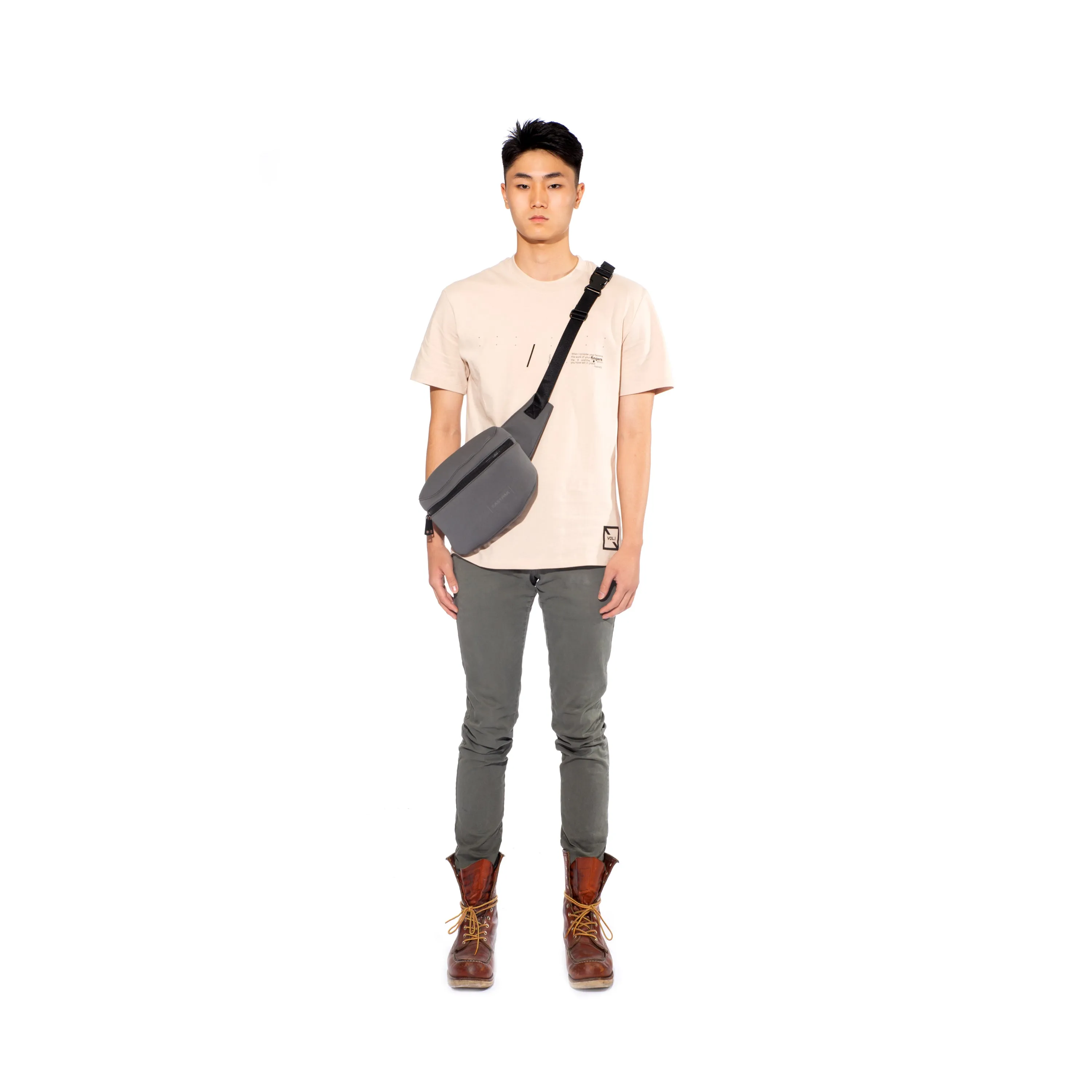 SINAI SLIM FIT T-SHIRT / UNISEX / BEIGE