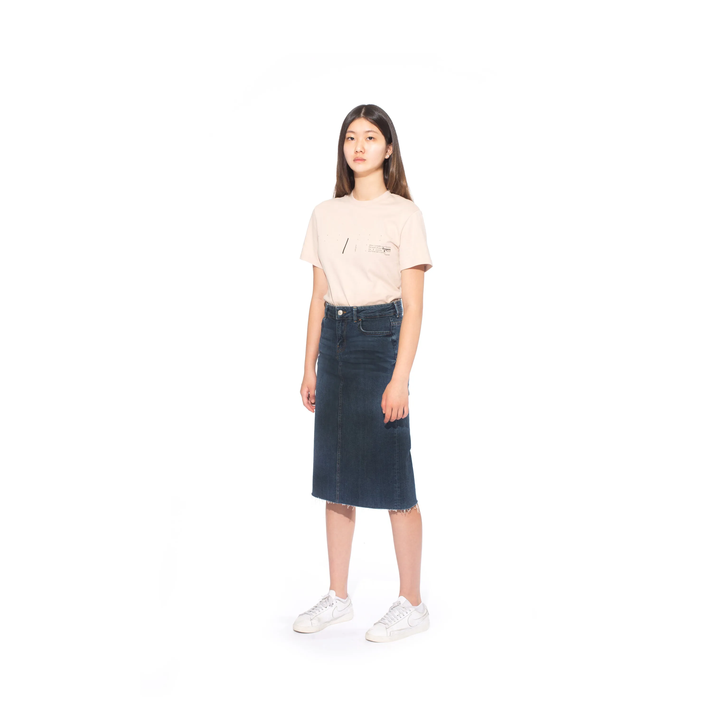 SINAI SLIM FIT T-SHIRT / UNISEX / BEIGE