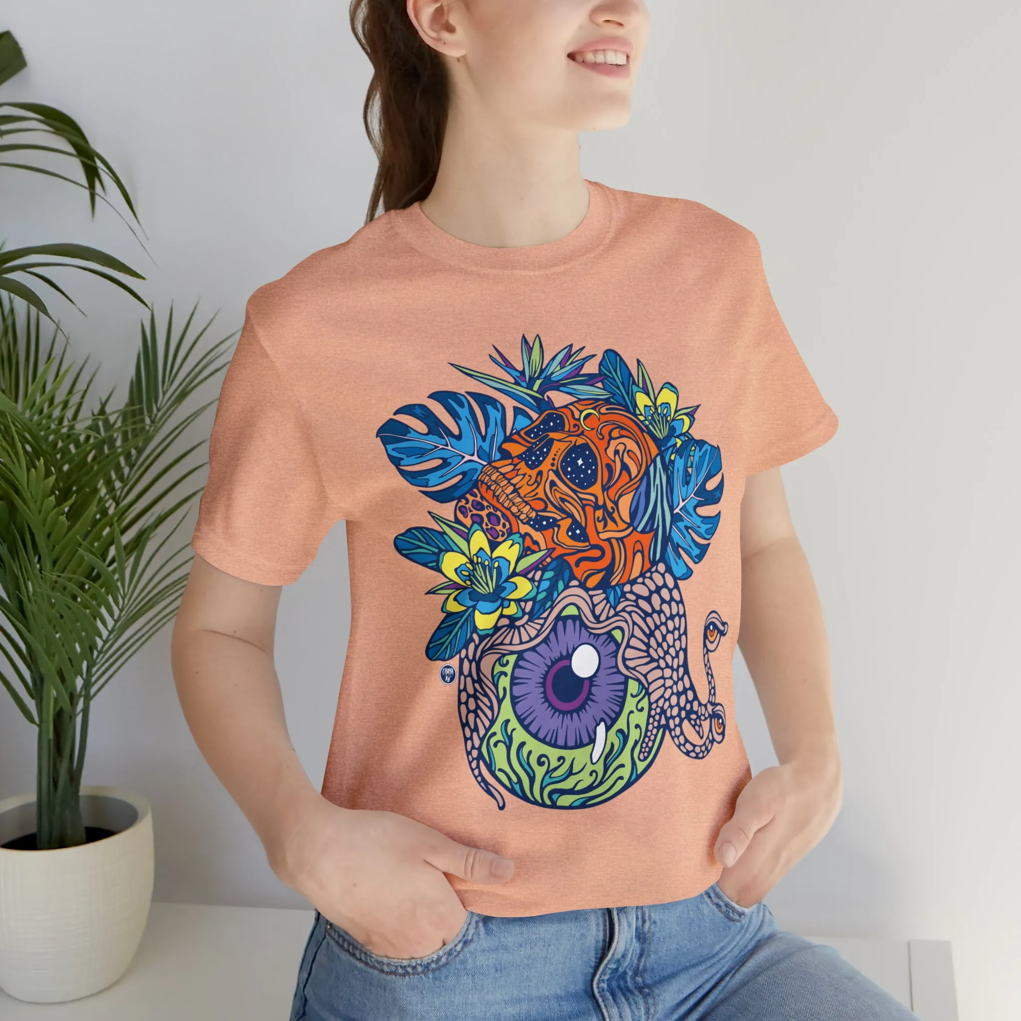 Snail Eyeland (ORNG) by Chaya Av Unisex Short Sleeve T-Shirt DTG (16 Colors Available)