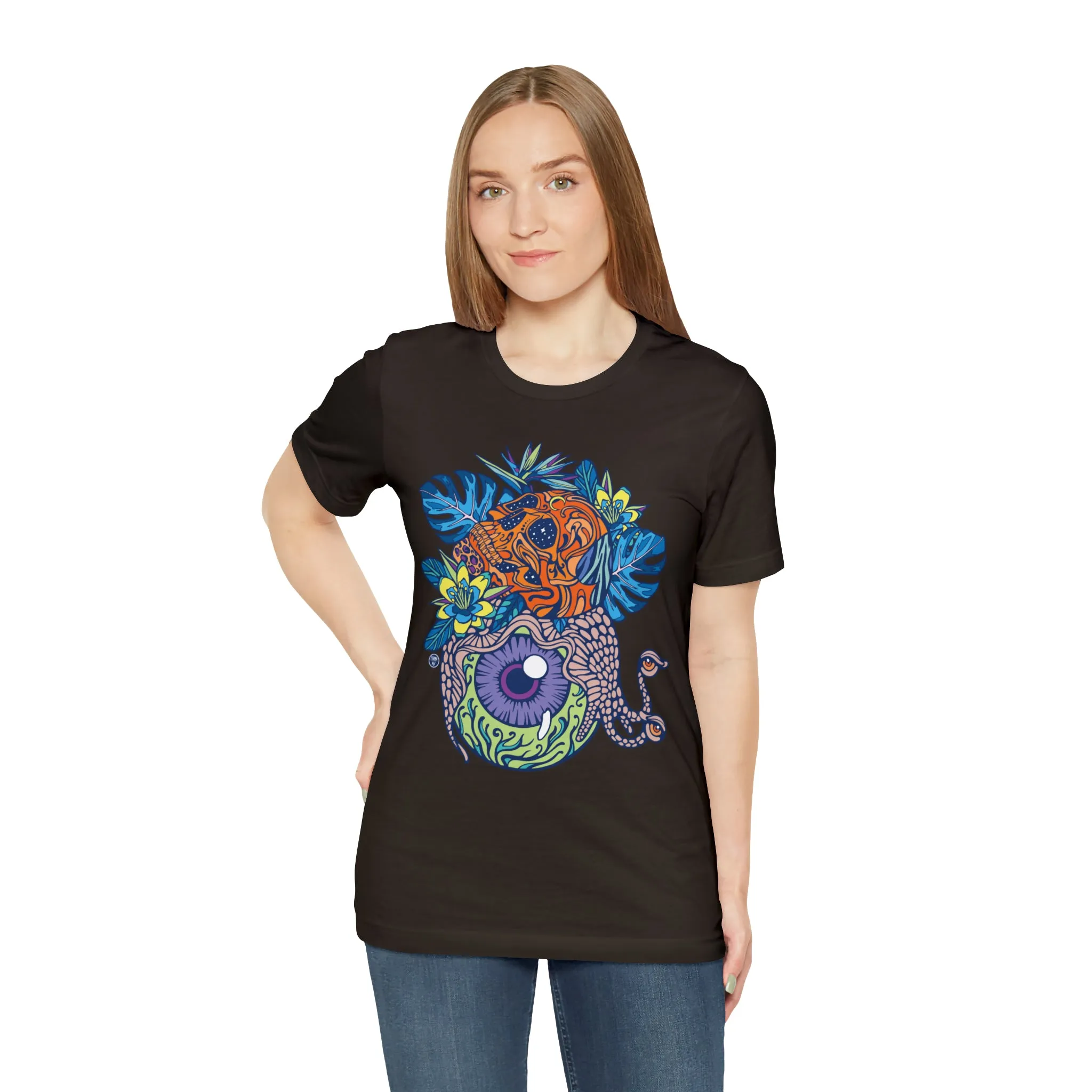 Snail Eyeland (ORNG) by Chaya Av Unisex Short Sleeve T-Shirt DTG (16 Colors Available)