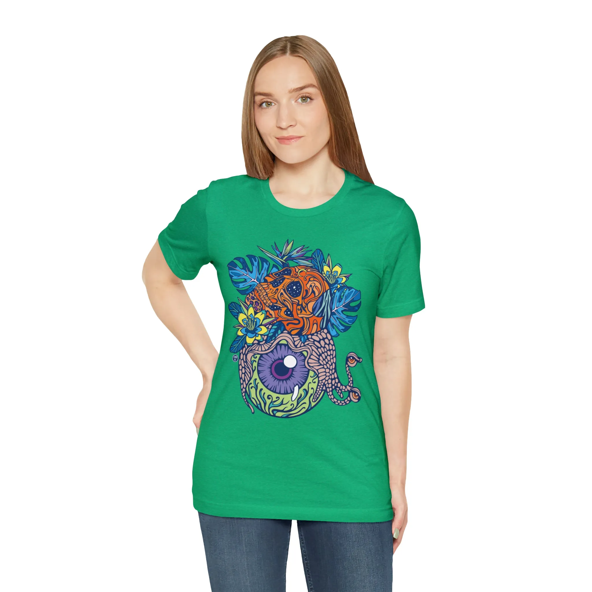 Snail Eyeland (ORNG) by Chaya Av Unisex Short Sleeve T-Shirt DTG (16 Colors Available)