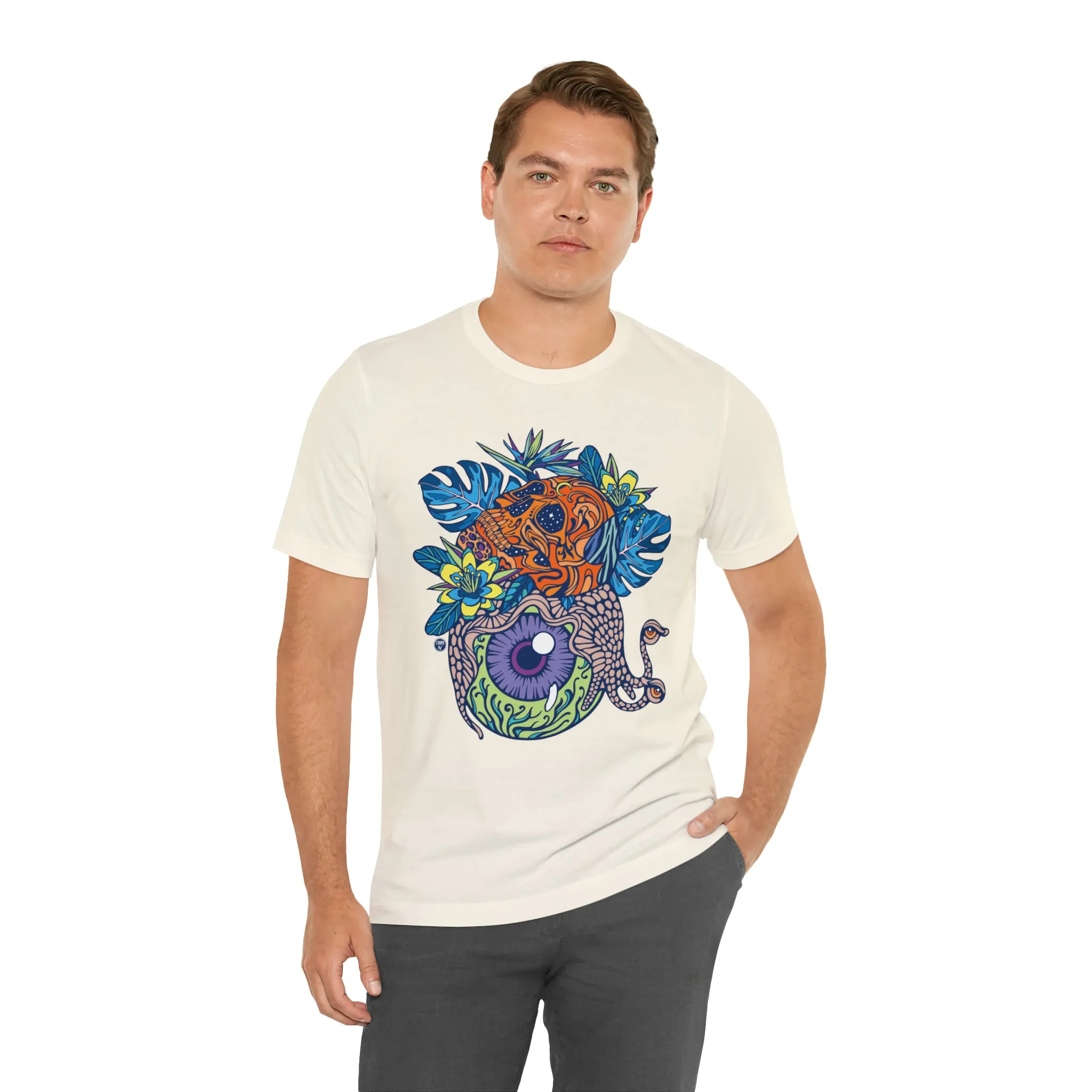Snail Eyeland (ORNG) by Chaya Av Unisex Short Sleeve T-Shirt DTG (16 Colors Available)