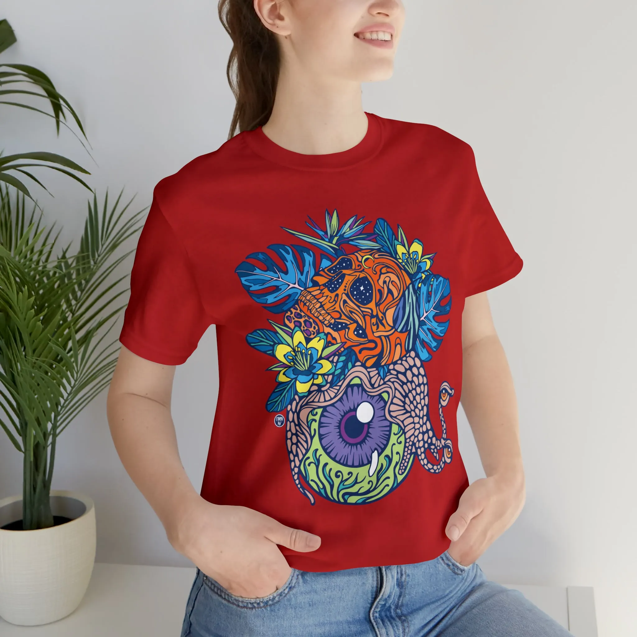 Snail Eyeland (ORNG) by Chaya Av Unisex Short Sleeve T-Shirt DTG (16 Colors Available)