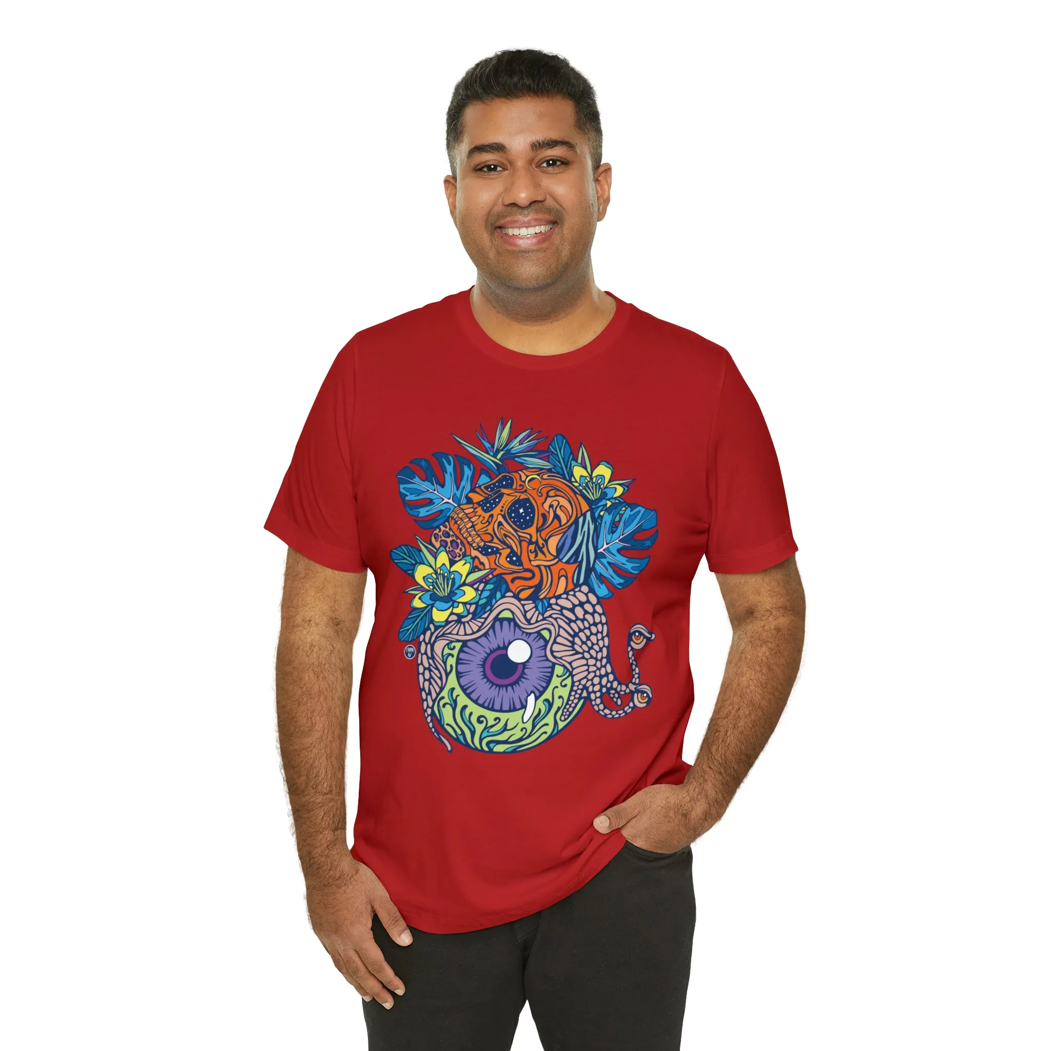 Snail Eyeland (ORNG) by Chaya Av Unisex Short Sleeve T-Shirt DTG (16 Colors Available)