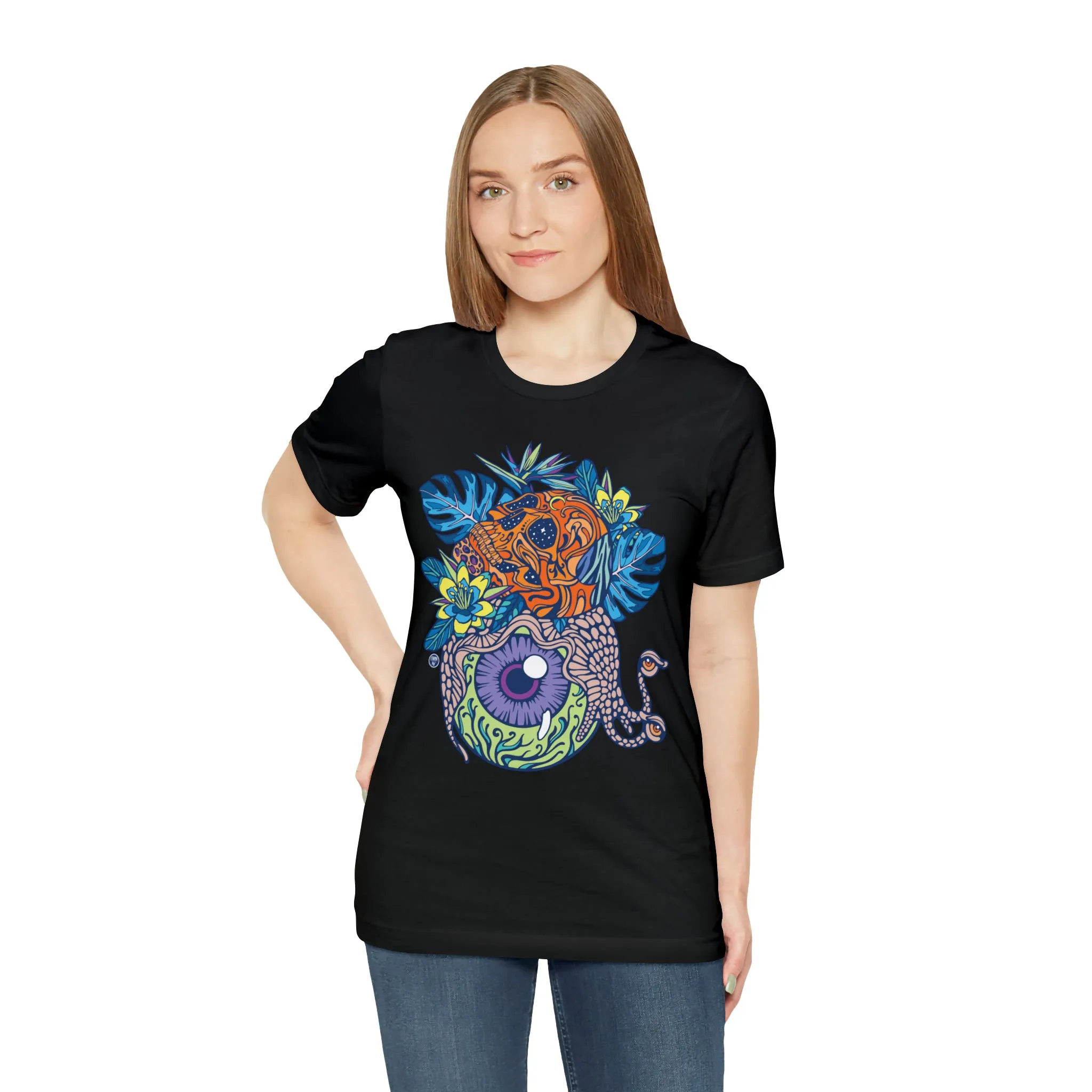 Snail Eyeland (ORNG) by Chaya Av Unisex Short Sleeve T-Shirt DTG (16 Colors Available)