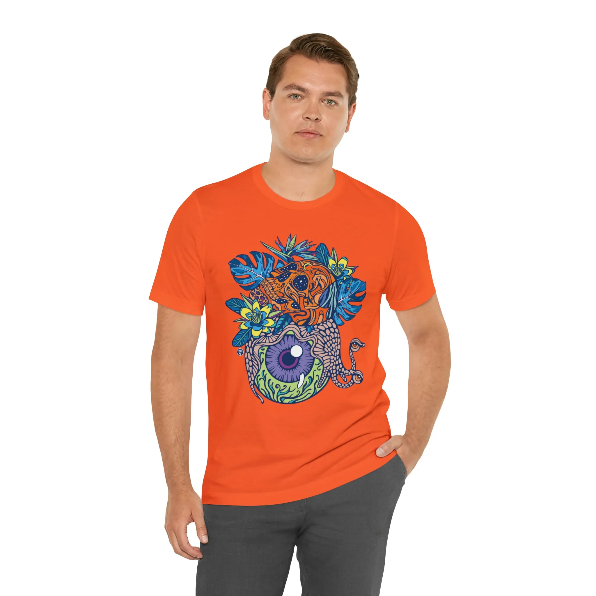Snail Eyeland (ORNG) by Chaya Av Unisex Short Sleeve T-Shirt DTG (16 Colors Available)