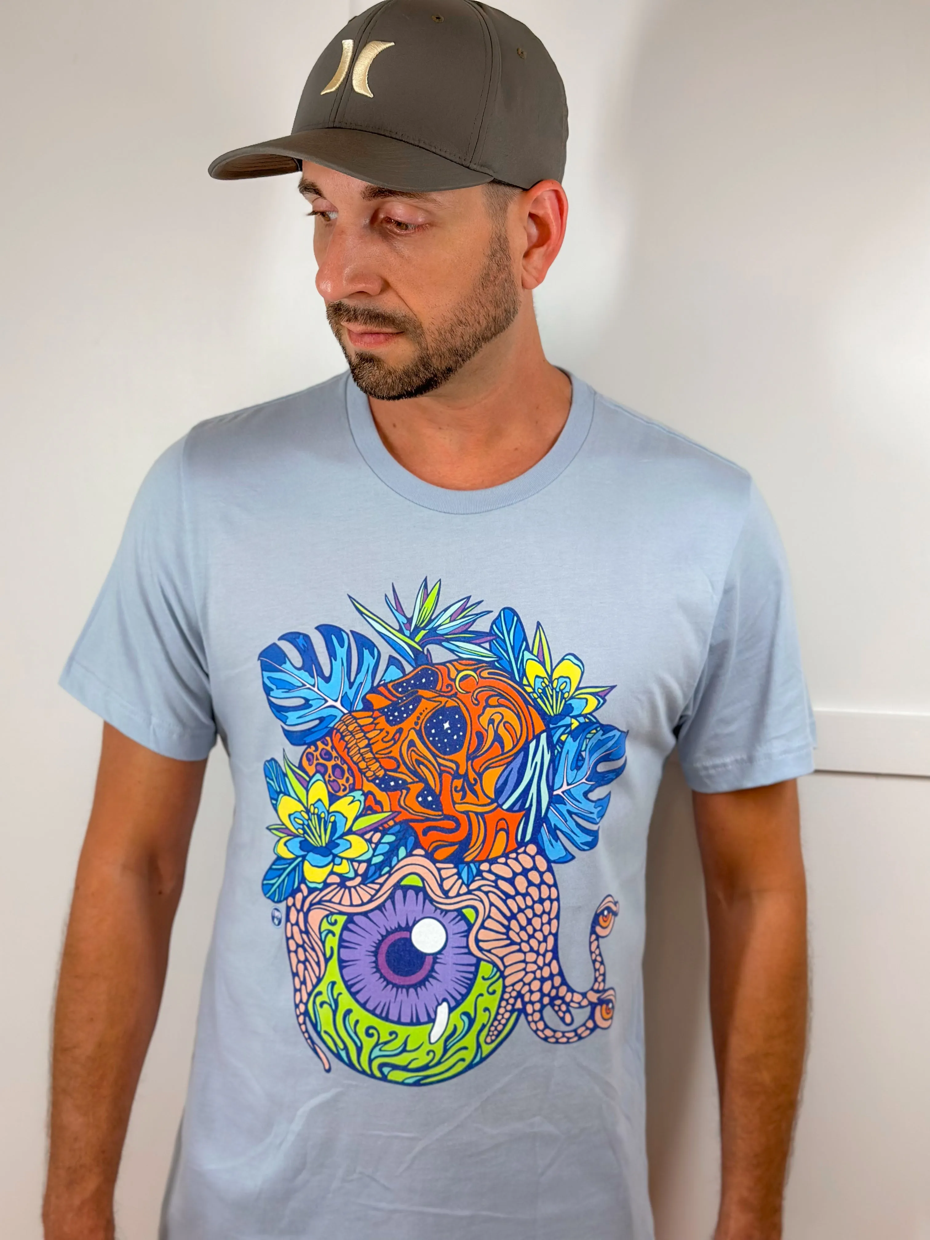Snail Eyeland (ORNG) by Chaya Av Unisex Short Sleeve T-Shirt DTG (16 Colors Available)