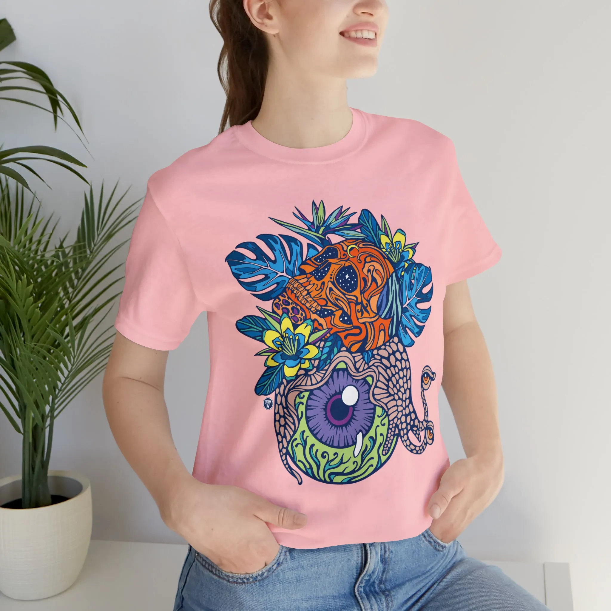 Snail Eyeland (ORNG) by Chaya Av Unisex Short Sleeve T-Shirt DTG (16 Colors Available)