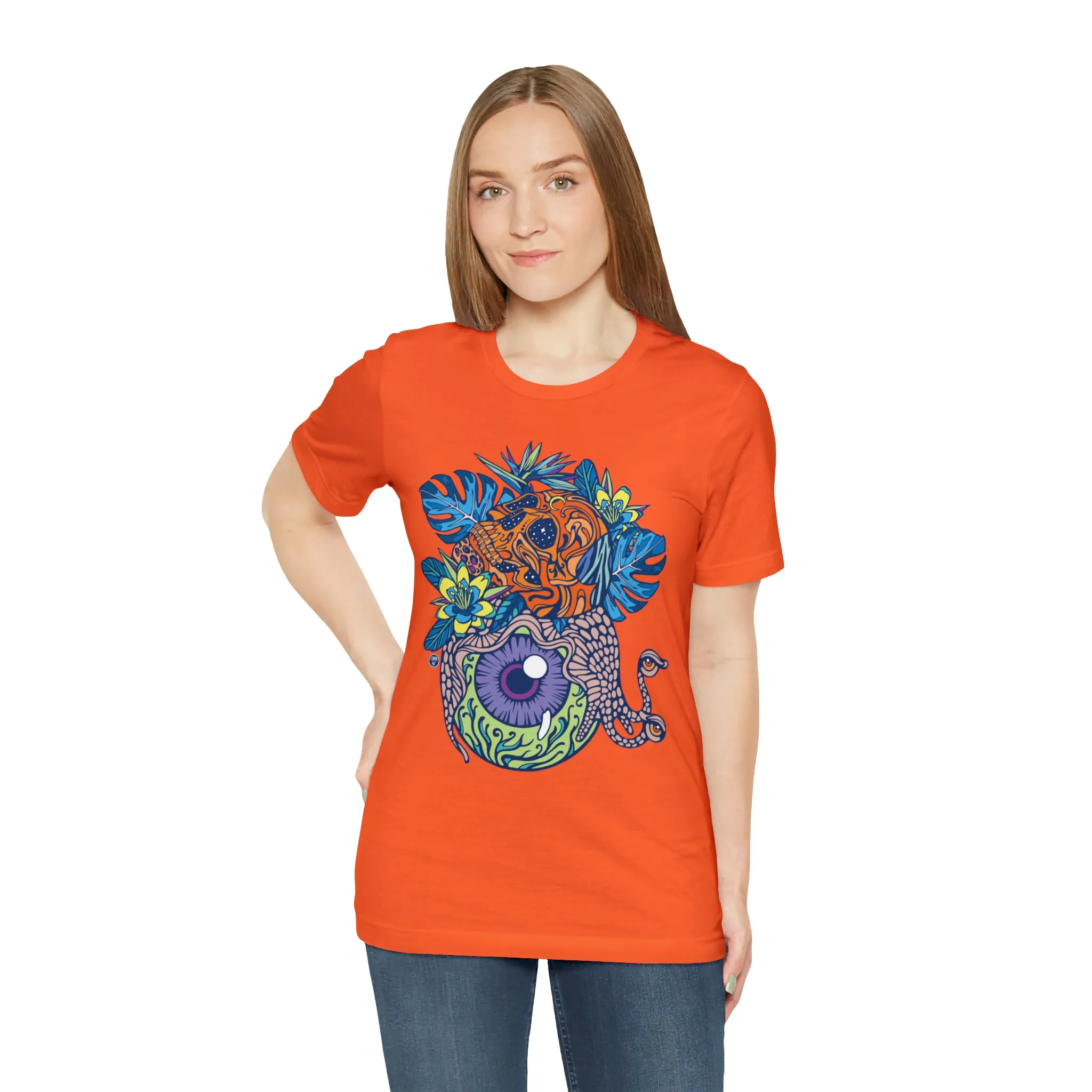 Snail Eyeland (ORNG) by Chaya Av Unisex Short Sleeve T-Shirt DTG (16 Colors Available)