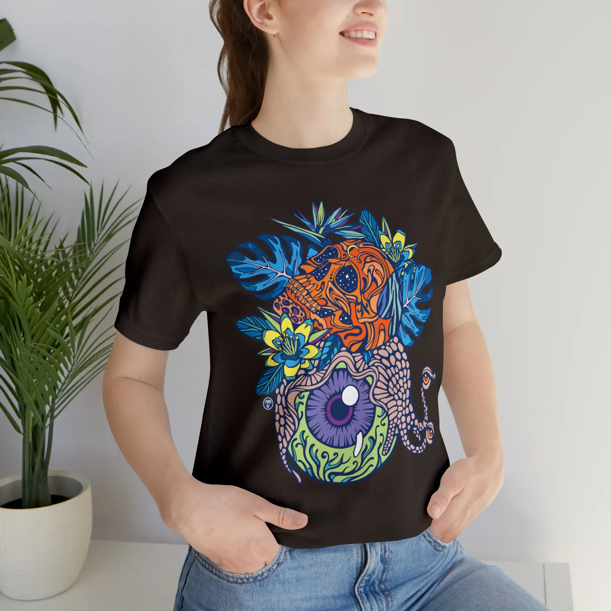 Snail Eyeland (ORNG) by Chaya Av Unisex Short Sleeve T-Shirt DTG (16 Colors Available)