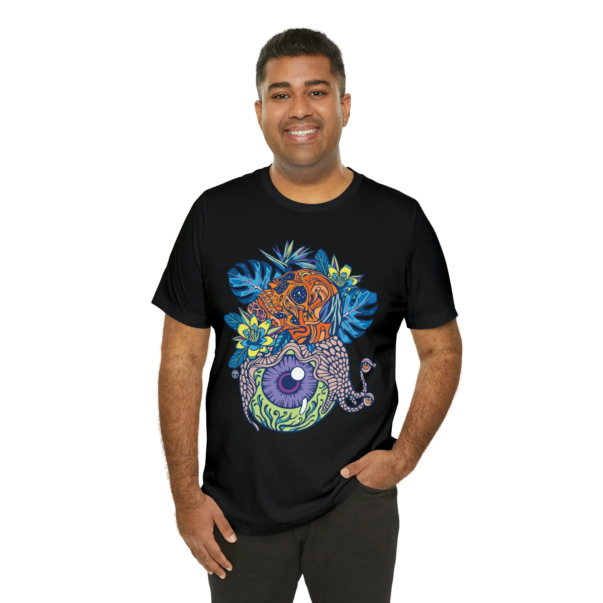 Snail Eyeland (ORNG) by Chaya Av Unisex Short Sleeve T-Shirt DTG (16 Colors Available)