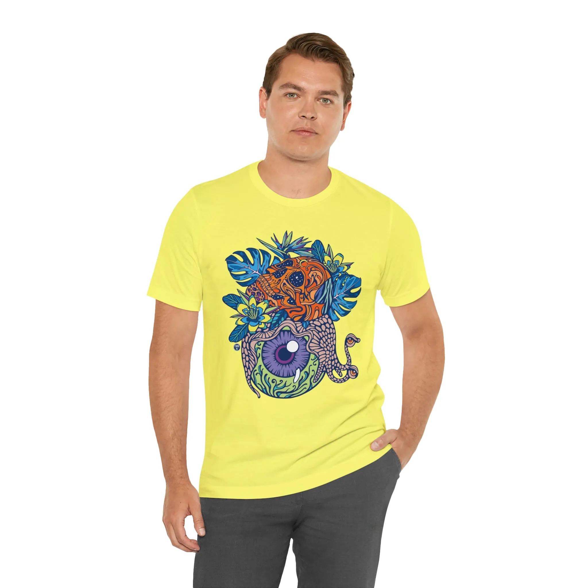 Snail Eyeland (ORNG) by Chaya Av Unisex Short Sleeve T-Shirt DTG (16 Colors Available)