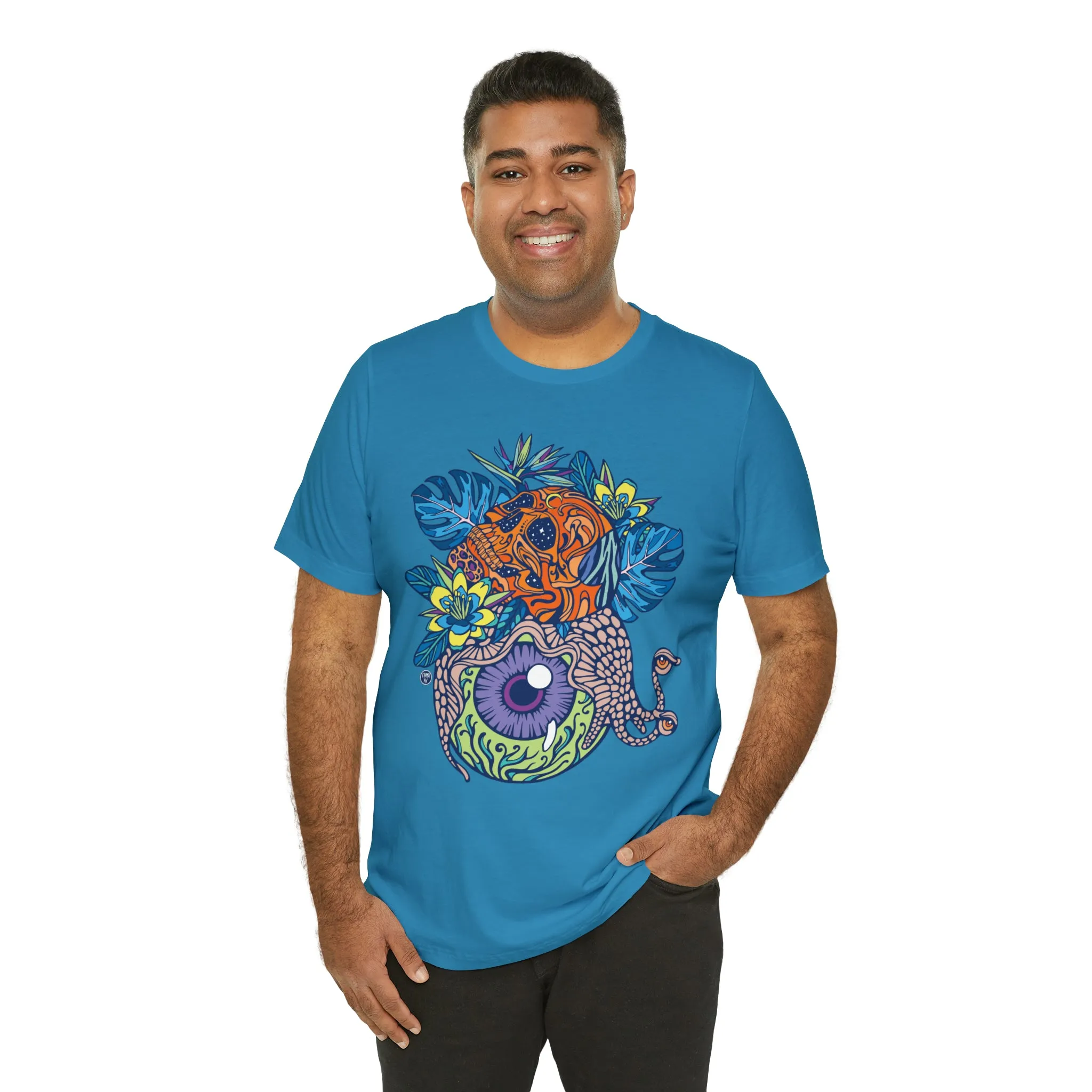 Snail Eyeland (ORNG) by Chaya Av Unisex Short Sleeve T-Shirt DTG (16 Colors Available)