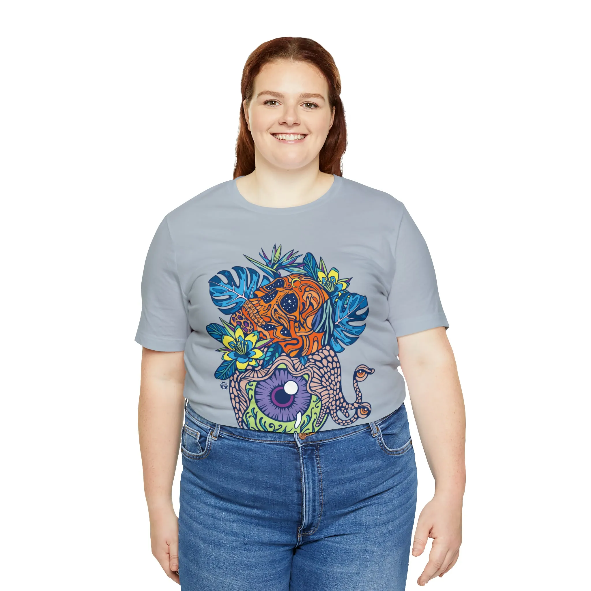 Snail Eyeland (ORNG) by Chaya Av Unisex Short Sleeve T-Shirt DTG (16 Colors Available)